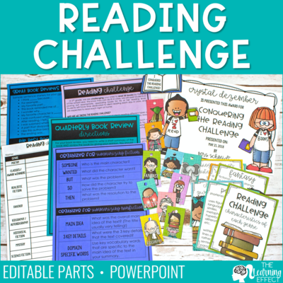 Reading challenge | genre posters reading logs incentives book review