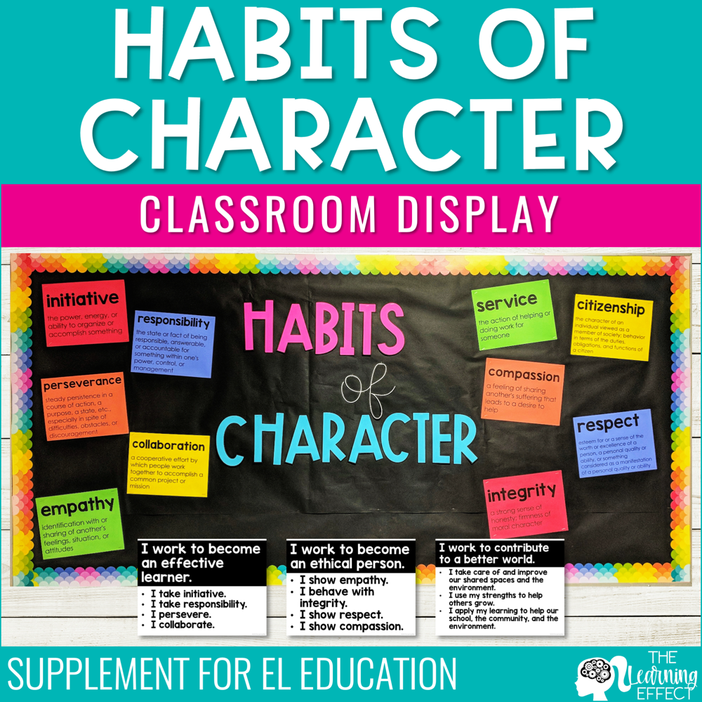 Habits of Character Classroom Display