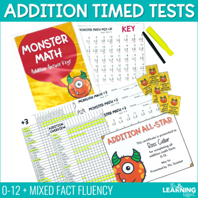 Addition Timed Tests | Fact Fluency