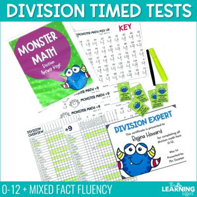 Division Timed Tests | Fact Fluency
