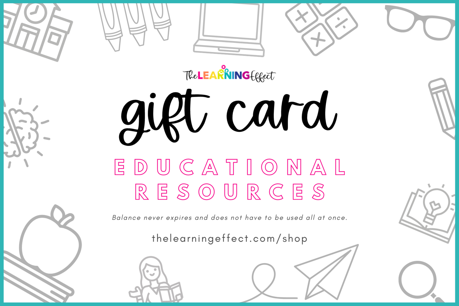 The Learning Effect Gift Card
