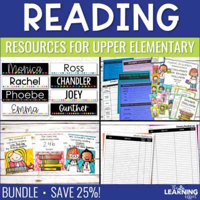 Reading Resources BUNDLE | Bookmarks Signs Reading Challenge Logs