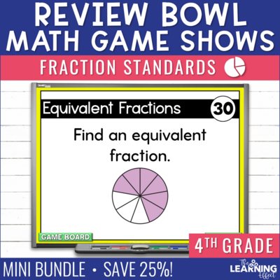 4th Grade Math Fraction Game Shows | Test Prep Activities