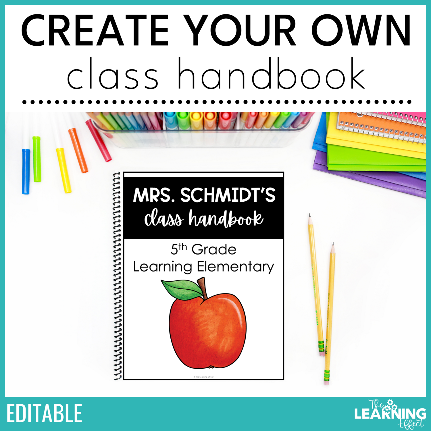 Editable Classroom Parent Handbook Templates | Printable and Digital