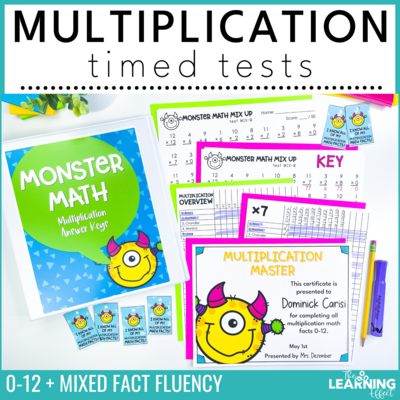 Multiplication Timed Tests | Math Facts Fluency Worksheets