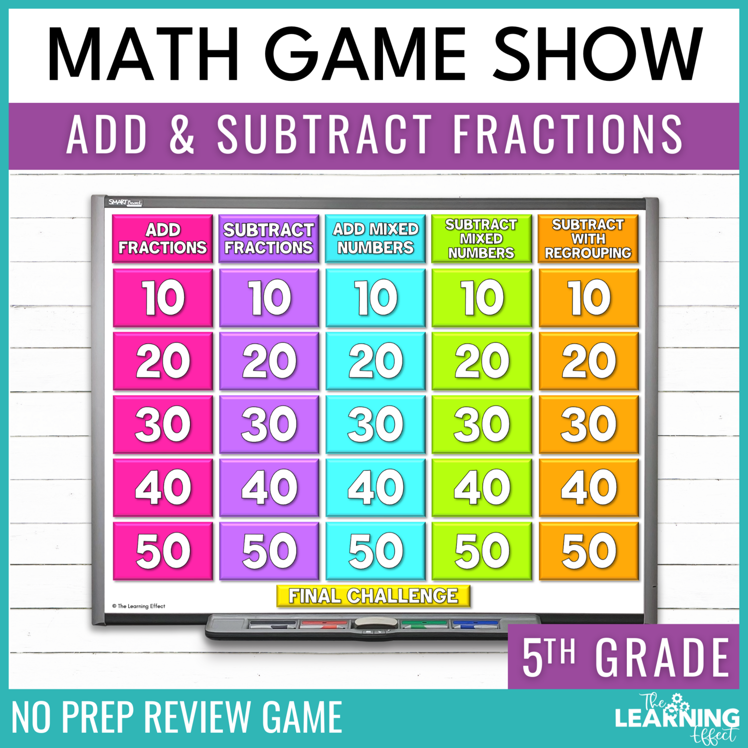 Subtract within 5 Spring Powerpoint Game