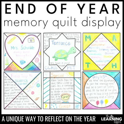 End Of The Year Memory Quilt Reflection Activity | Bulletin Board Project End of the year memory quilt reflection activity | bulletin board project