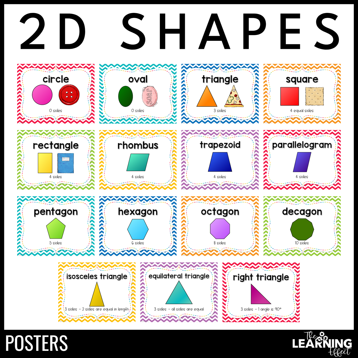 2D Geometric Shape Posters