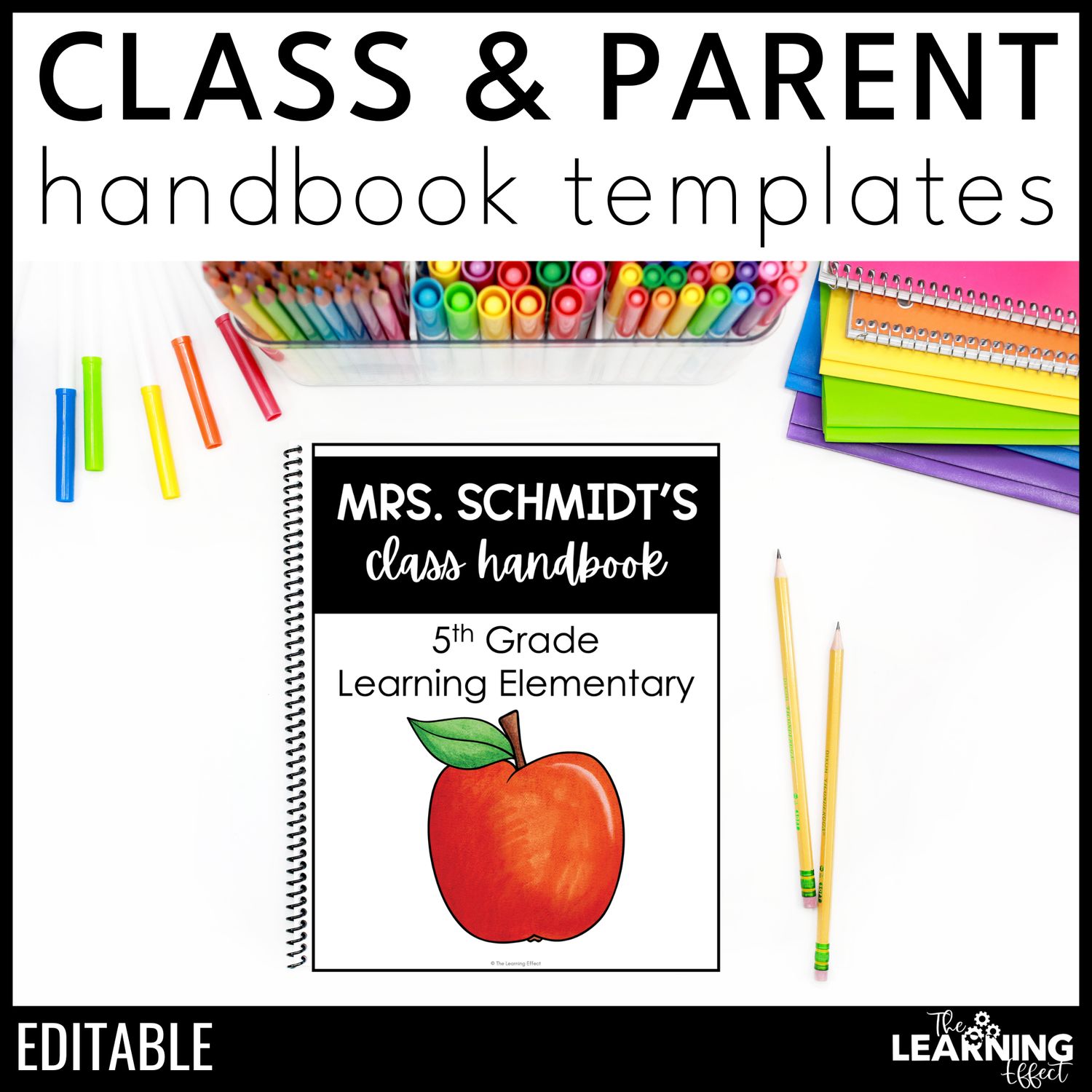 editable-classroom-parent-handbook-templates-back-to-school-rules-procedures
