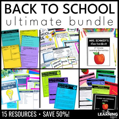 Back to school bundle | editable forms printables checklists templates