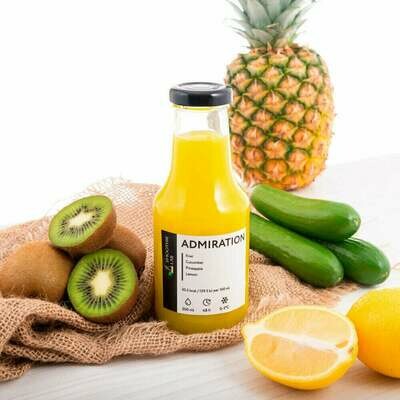 Admiration (Kiwi, Cucumber, Pineapple, Lemon Juice)