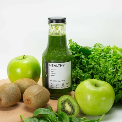 Healthy (Spinach, Kiwi, Lettuce, Apple )