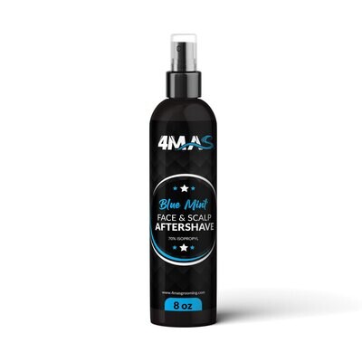 4MAS Blue Mint Face and Scalp Aftershave 8oz 4MAS Blue Mint Face and Scalp Aftershave 8oz