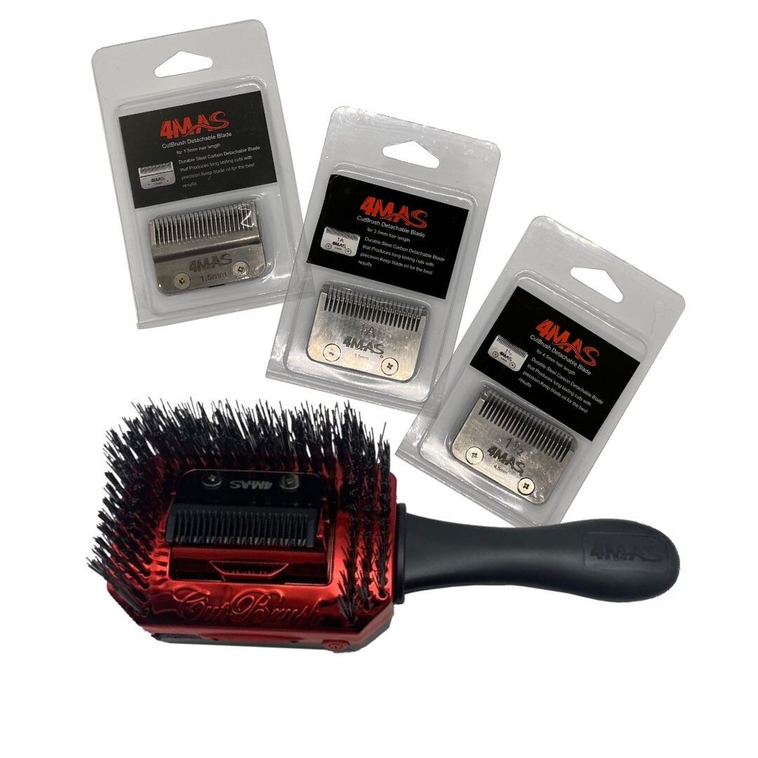 4MAS CutBrush (Black and Red) 3.0 + 3 Blades