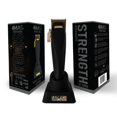 4MAS Simba Cordless Clipper 2.0 (Black & Gold)