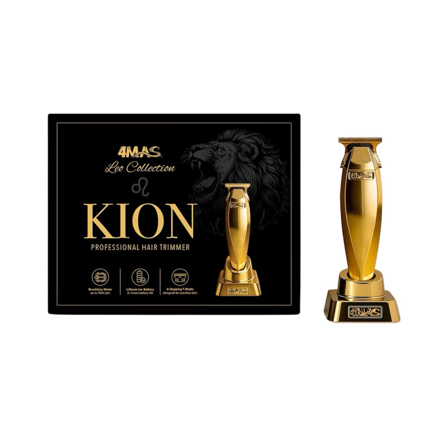 4MAS Kion Professional Hair Trimmer (Gold)