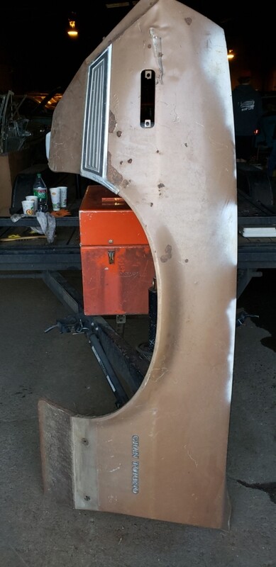 1972 Gran Torino driver fender