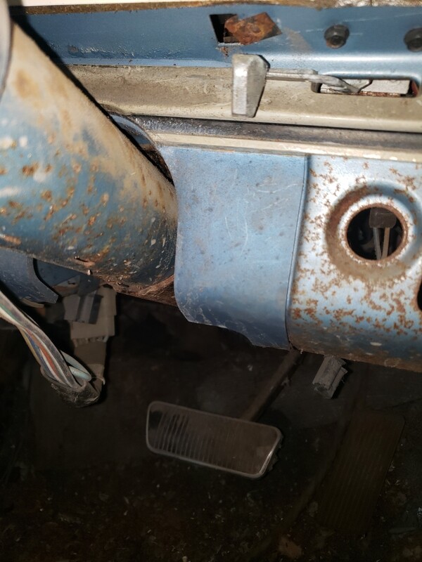1968 1969 Steering Column OEM Filler panel between dash and column