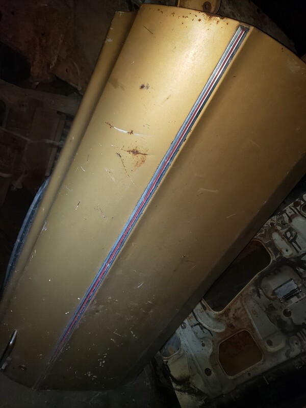 1969 Torino Ranchero OEM passenger door moulding