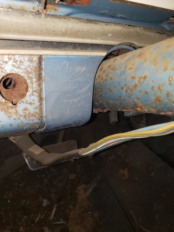 1968 1969 Steering Column OEM Filler panel between dash and column