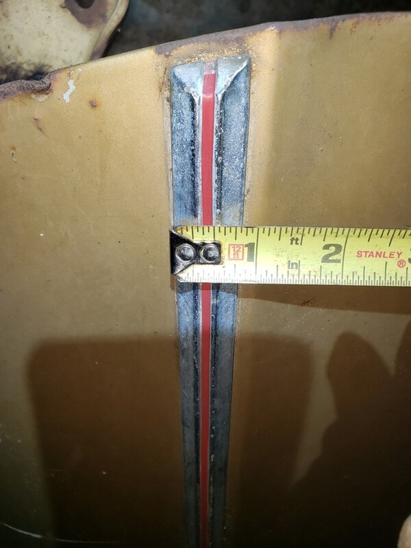 1969 Torino Ranchero OEM passenger door moulding
