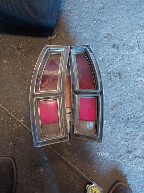 72 - 73 Ranchero tail light housing assembly pair