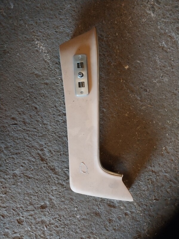 Passenger side power door controller and trim
