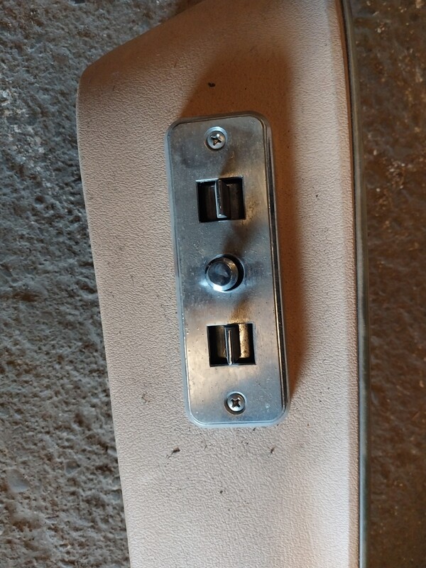 Passenger side power door controller and trim