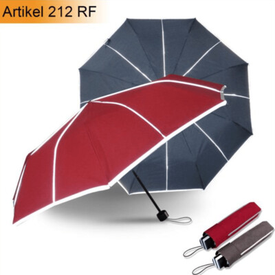 Super mini Regenschirm, Reflektorbordüre, verschiedene Farben, ø 90 cm