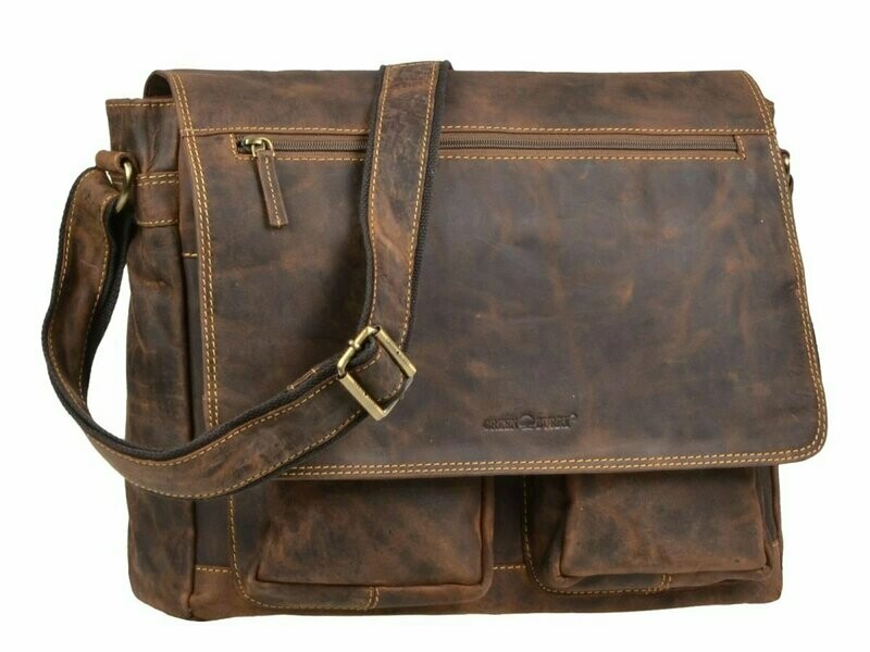 Greenburry Vintage Ledertasche, antikbraun