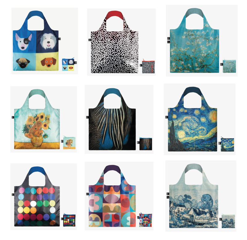 LOQI Vincent van Gogh Edition - faltbare Taschen / Einkaufsbeutel in verschiedenen Motiven