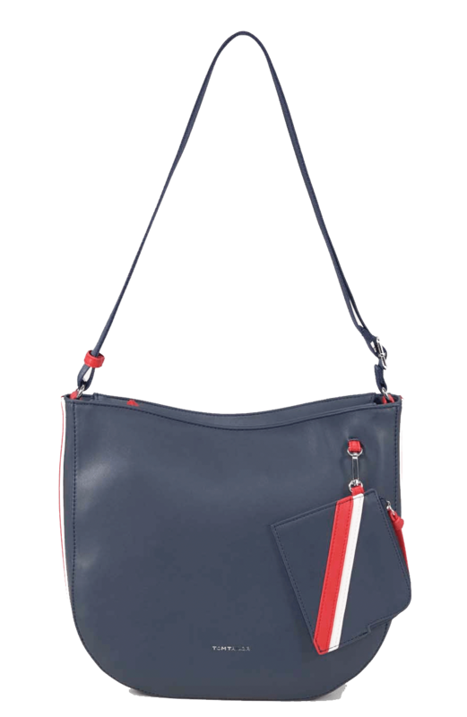 Tom Tailor, große Multi - Pocket Damentasche / Umhängetasche, mixed maritim