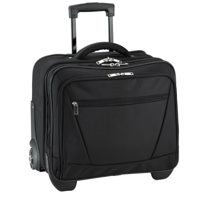 D&N, Business Trolley, 17", 1680D Polyester, schwarz