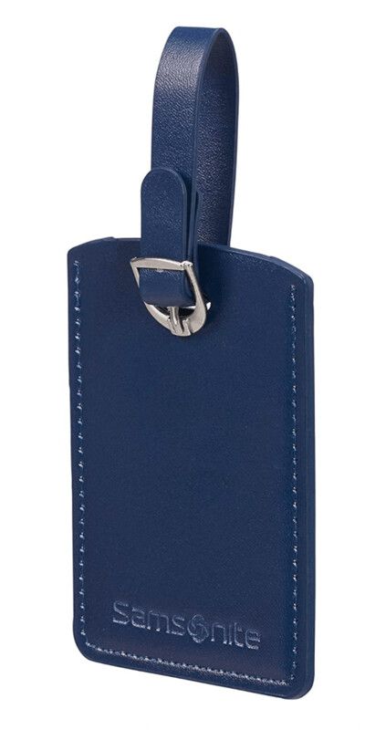 Samsonite, Kofferanhänger 2er Set, blau, Leder Samsonite, Kofferanhänger 2er Set, blau, Leder