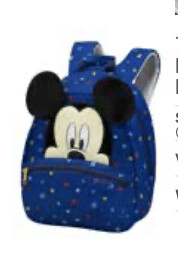 Samsonite  "Disney Ultimate 2.0" Kinderrucksack, Mickey Stars, Gr. S