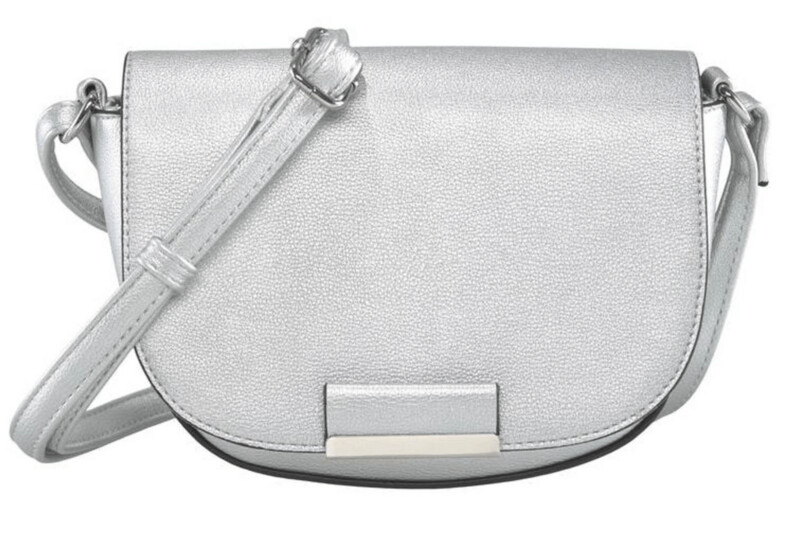Tom Tailor, gerundete Überschlagtasche - Flap Bag, silber Tom Tailor, gerundete Überschlagtasche - Flap Bag, silber
