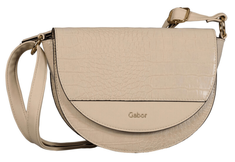 Gabor, Umhängetasche, Handtasche, Janne Flap Bag M Croco, Off White Gabor, Umhängetasche, Handtasche, Janne Flap Bag M Croco, Off White