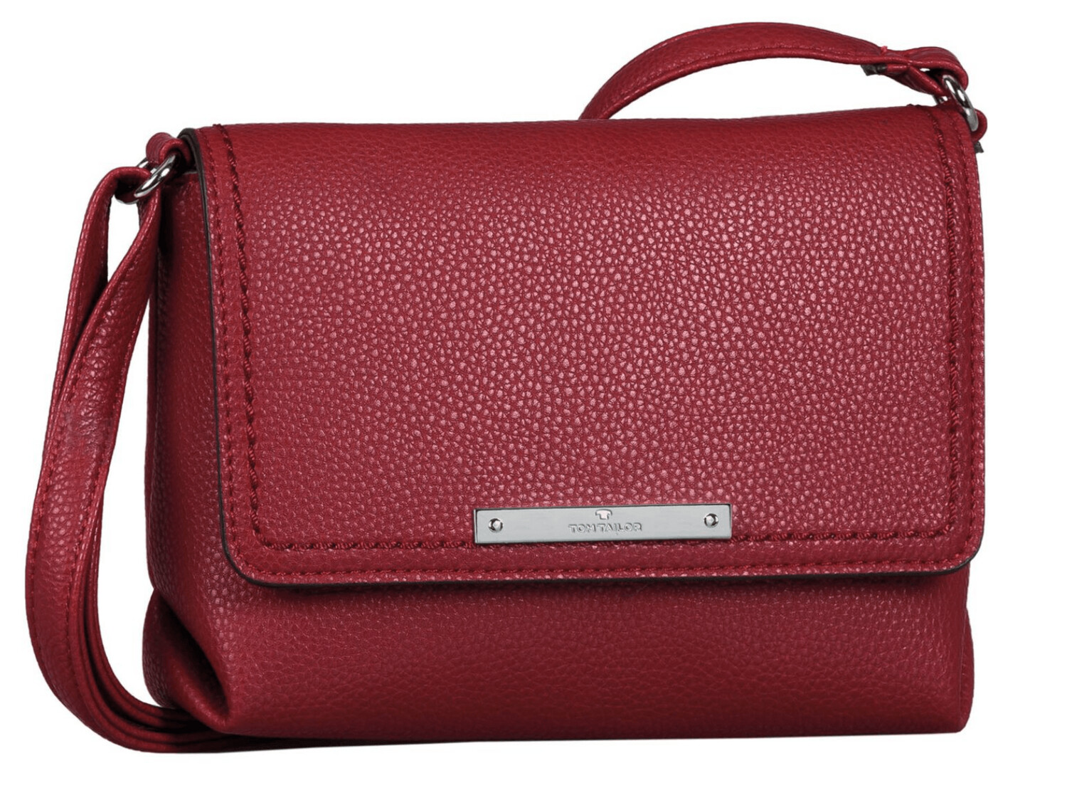 Tom Tailor, Überschlagtasche (Flap Bag) LOU, rot