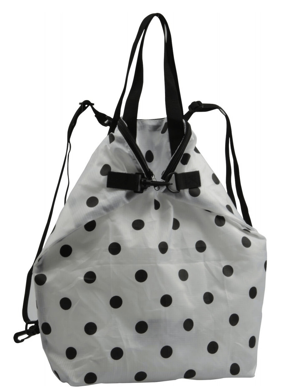 Jost Bags "Visby" Foldable X-Change 3 in 1 Bag, polkadot