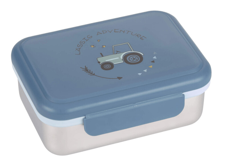 LÄSSIG, Brotdose Edelstahl, Lunchbox, Adventure Tractor LÄSSIG, Brotdose Edelstahl, Lunchbox, Adventure Tractor
