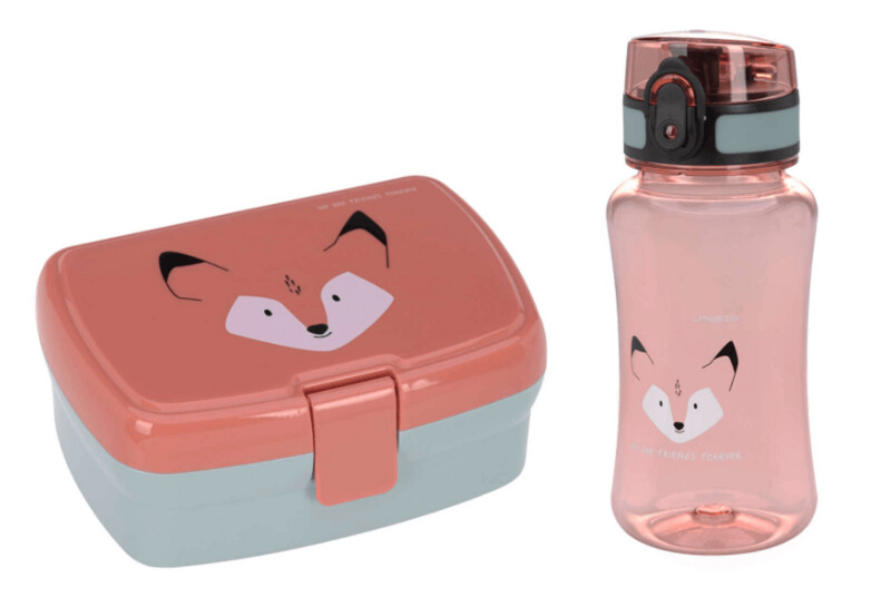 LÄSSIG, Brotdose & Trinkflasche SET -  Lunch Set, About Friends Fox