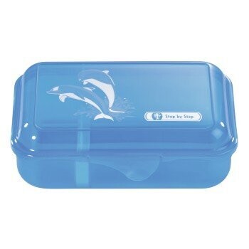 Step by Step, Lunchbox / Brotdose, SHINY DOLPHINS/HAPPY DOLPHINS,  GRATIS Personalisierung