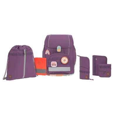 Lässig, Ranzen-Set, Boxy Unique, Purple