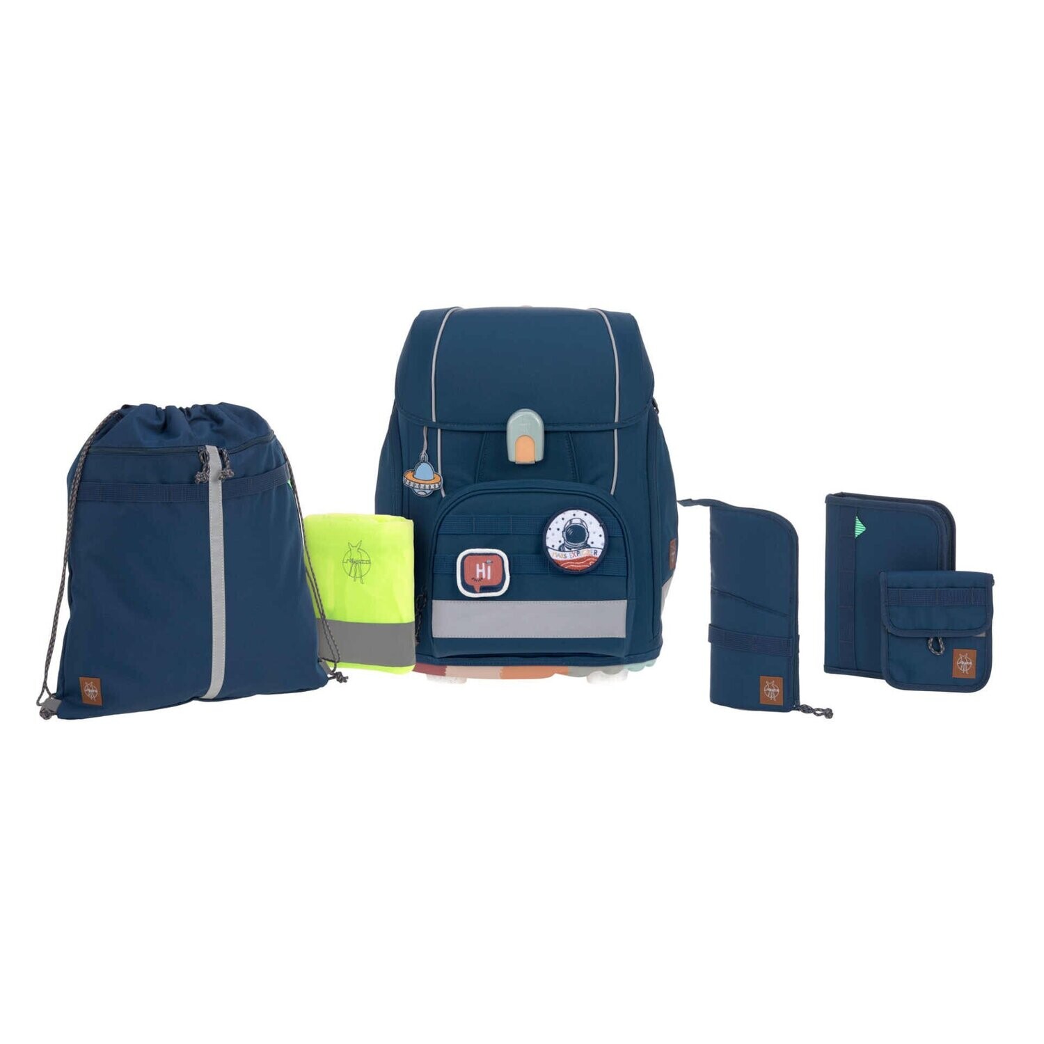 Lässig, Ranzen-Set, Boxy Unique, Navy