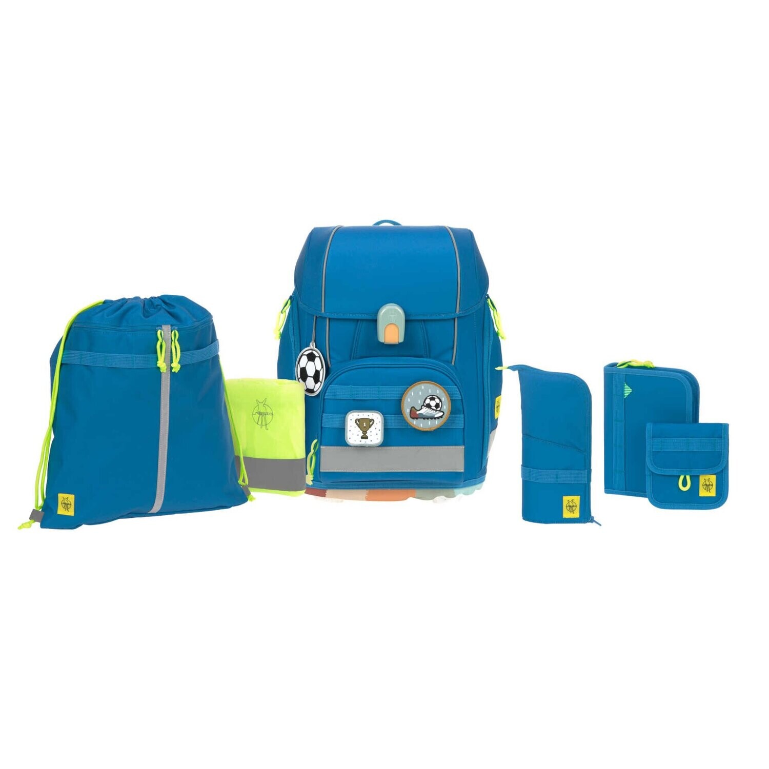 Lässig,  Ranzen-Set, Boxy Unique,  Blue