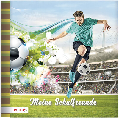 ROTH Freundebuch / Schulfreundebuch, Fußballstar, Hardcover