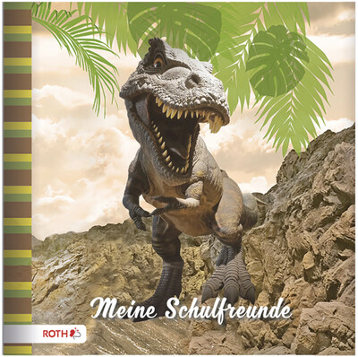 ROTH Freundebuch / Schulfreundebuch, T-Rex, Hardcover