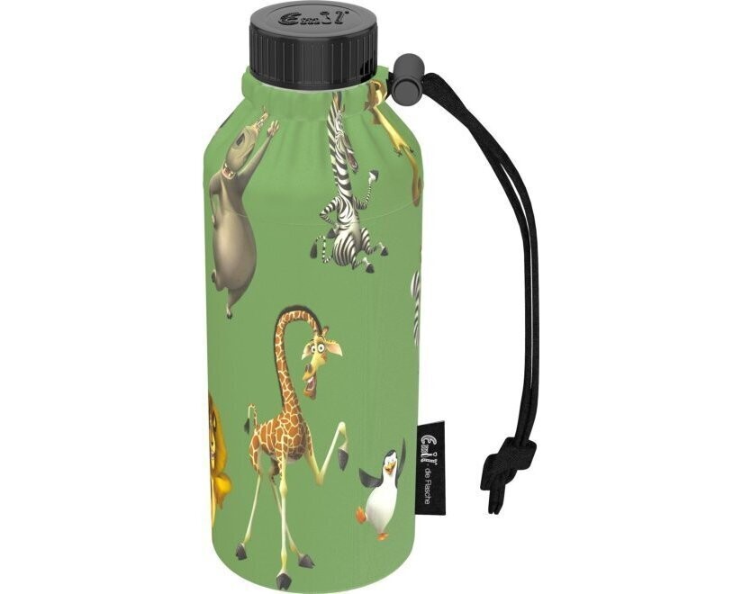 EMIL - Trinkflasche aus Glas im Set, 3-teilig mit Thermobehälter und Flaschenbeutel "Madagascar", (0,3l / 0,4l oder 0,6l) personalisierbar