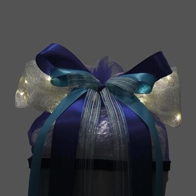 ROTH LED Schmuckschleife für Zuckertüte „Blue Star“