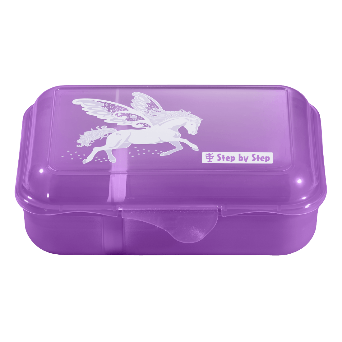 Step by Step, Lunchbox / Brotdose,  DREAMY PEGASUS SHADOW, GRATIS Personalisierung
